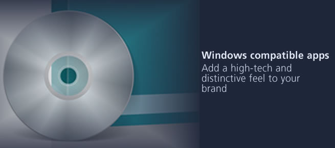 Windows compatible apps - add a high-tech and distinctive feel to your brand